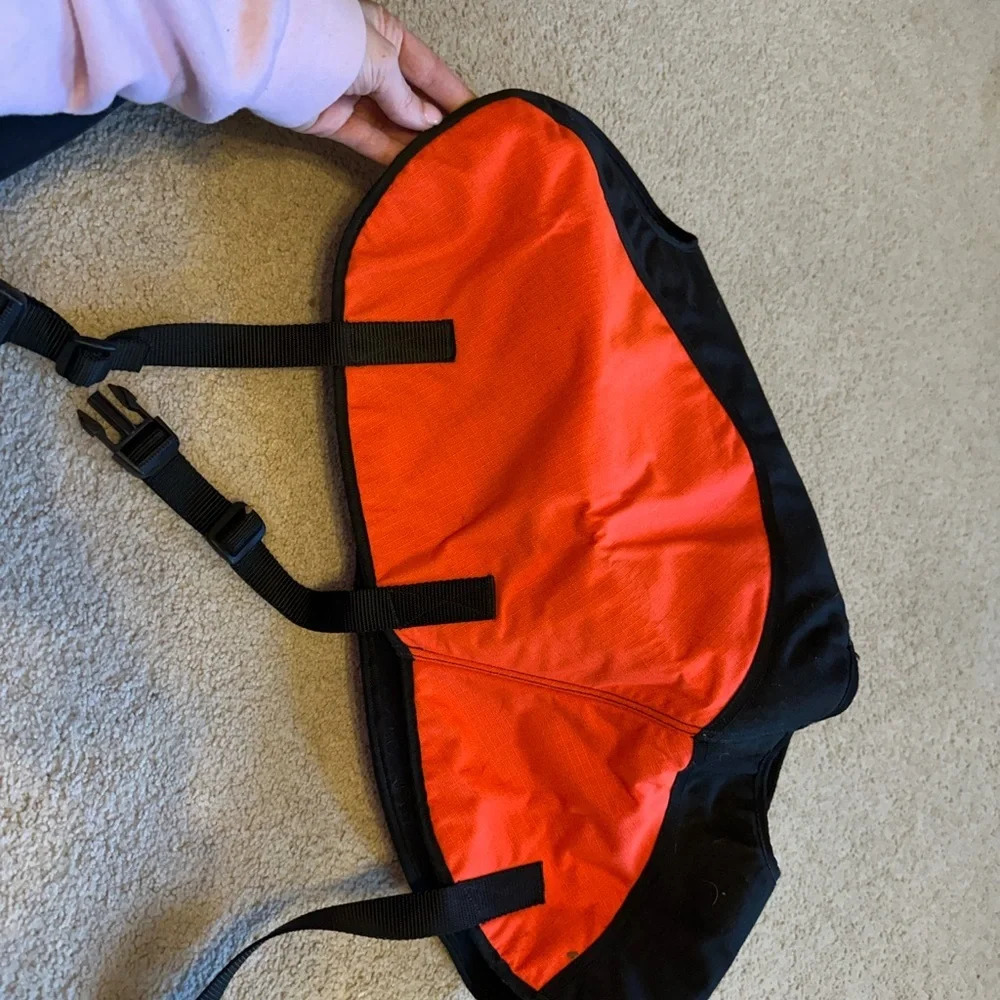 Black and Orange Dog Jacket XL